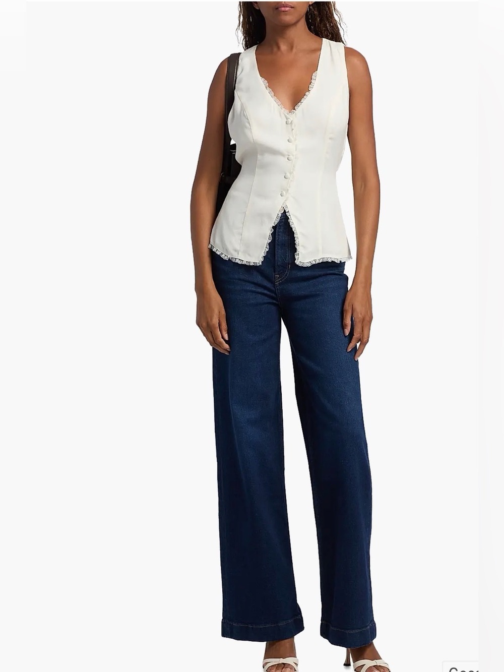 Reformation Skyler Ivory Top Gossamer